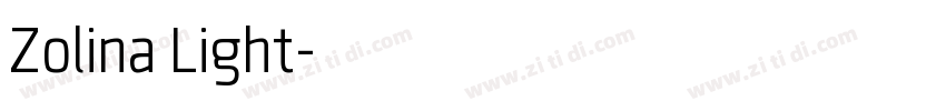 Zolina Light字体转换